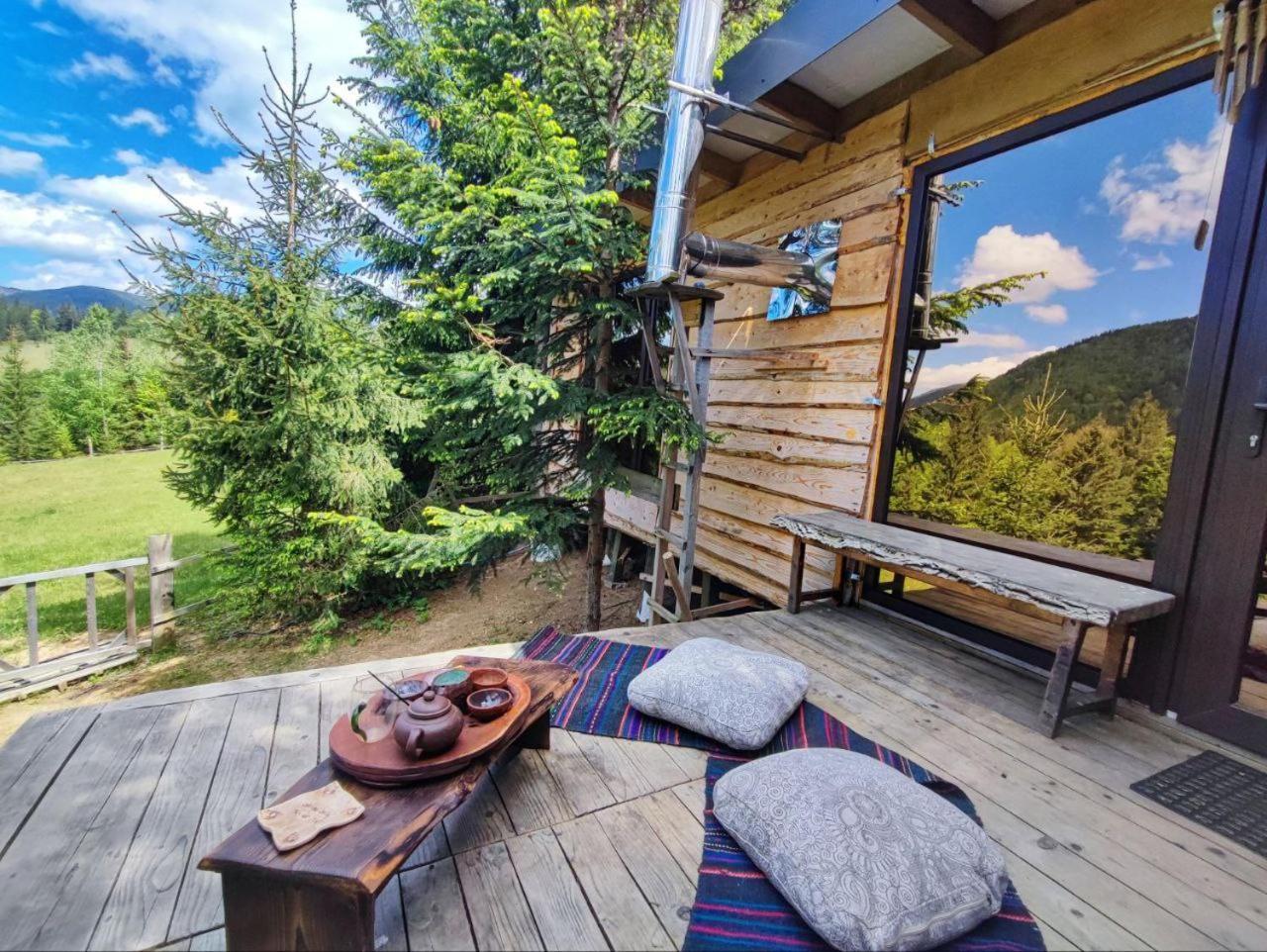 Eco Glamping - Carpathians. Retreat Hub Dzin Space Verkhovyna Dış mekan fotoğraf